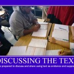 Discussing the text
